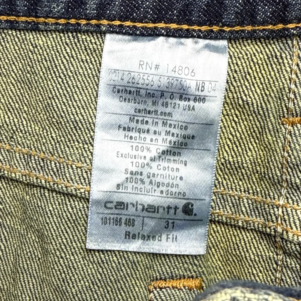 Carhartt Relaxed Fit Tipton Five Pocket Denim Jean Short 31 Classic Wash NWT NOS